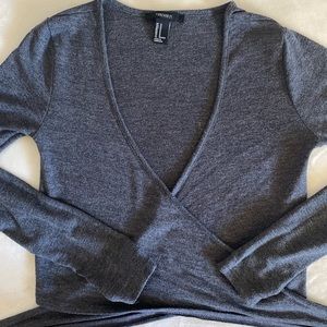 forever 21 wrap long sleeve